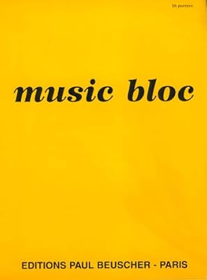 LEMOINE Partition : Music bloc 16 portees