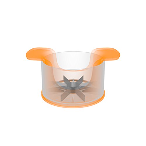 Fiskars Apfelteiler mit Behälter, 16,4 x 12,7 x 7,8 cm, Kunststoff/Stahl, Functional Form, Weiß/Orange, 1016132 - 4