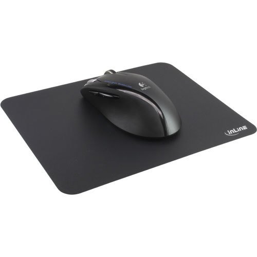 InLine® Maus-Pad antimikrobiell, ultradünn, schwarz, 220x180x0,4mm - 3