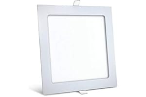 BRAYTRON 1 panneau LED encastrable 12 W 170 x 170 mm Blanc froid 910 lm Plafonnier carré