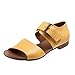 Produktbild Damen Sandale FGHYH Sommer Sandalen Mode Gürtelschnalle Sandalen Flachen Boden Römischen Damenschuhe(41, Gelb)