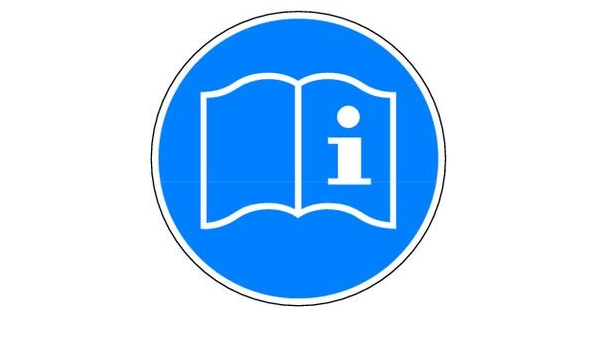 0950 Gebrauchsanweisung Beachten M018 Symbol Betriebsanleitung Lesen 100mm Amazon De Kuche Haushalt