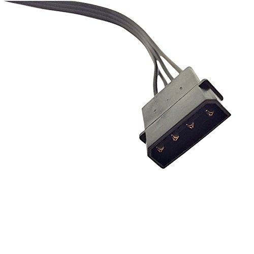 Adaptare 34010 40 cm Adapter-Kabel Molex 4-pin auf 5-mal 15-polig SATA-Strom-Stecker schwarz - 3