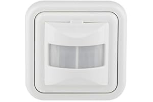 HUBER Motion 10 up PIR Bewegungsmelder 160° für Innen I Unterputz Bewegungsmelder - Bewegungsmelder für LED geeignet, Automatik, 2/3-Draht-Technik