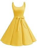petticoat kleid schwarz gelb Klassischer und ikonischer Stil, der nie aus der Mode sein. Sehr gute Passform, sieht sehr elegant und schick aus.