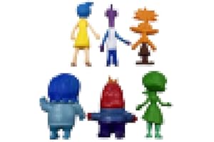 Atsmoce®6 Pzs Action Figure di Inside Out 2, Giocattoli di Figura Inside Out 2, decorazioni per torte, bomboniere, regali per fan