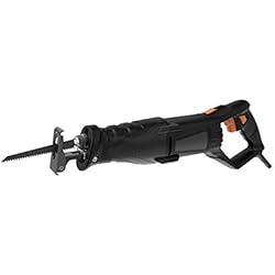 TACKLIFE Scie Sabre, Poignées Orientables, Scie Alternative 850W 0~2800SPM, Équipé de LED, 2 Lames (Bois 6T, Métal 14T), L'interrupteur de Verrouillage de Vitesse, Mallette de transport | RPRS01A