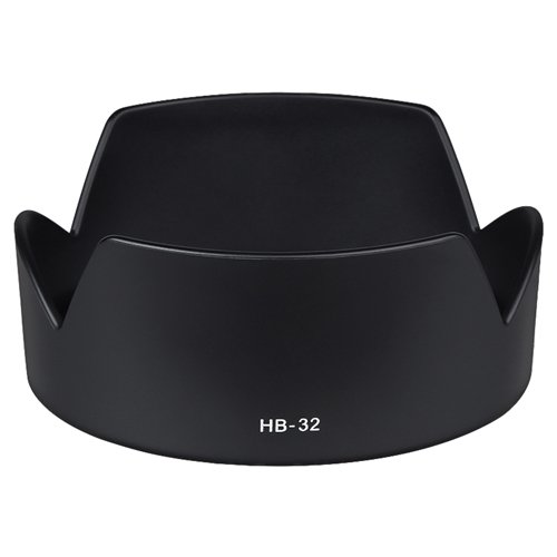 SODIAL R  Pare-soleil HB-32 pour Nikon AF-S 18-105mm 18-135mm 18-70mm DX Noir