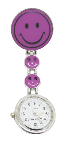 Schwesternuhr Krankenschwesteruhr Tiga Smiley Special Clipuhr Kitteluhr Neuware 1 Stück (Violett) Schwesternuhr Krankenschwesteruhr Tiga Smiley Special Clipuhr Kitteluhr Neuware 1 Stück (Violett)