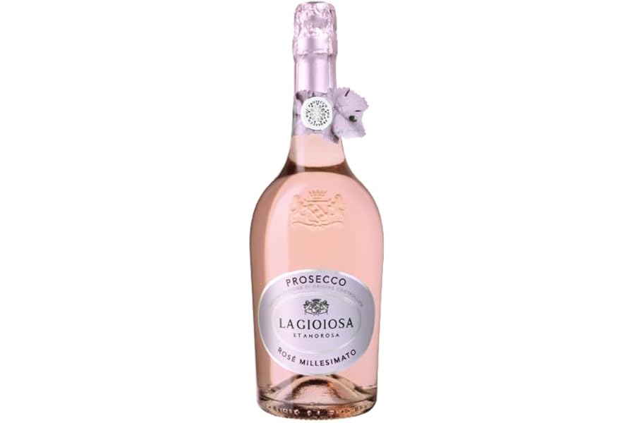 La Gioiosa Millesimato Rosé Sparkling Wine | Italian Prosecco DOC | Extra Dry | Elegant Pink Bubbles | 750ml Bottle
