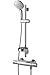 Produktbild Ideal Standard Brausekombination IDEALRAIN A5678AA mit Aufputz- Brause Thermostat mit 50, Stange 60cm, verchromt