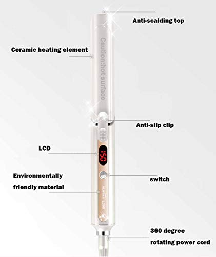 Hair Straightener LCD Display PTC Heating 3D Floating Board Flat Iron For Hair Styling 2 In 1 Professional Ceramic Tourmaline Iron For Hair Straightening And Curling Hair Straightener LCD Display PTC Heating 3D Floating Board Flat Iron For Hair Styling 2 In 1 Professional Ceramic Tourmaline Iron For Hair Straightening And Curling