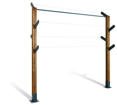 Burger 307 Etendoir à Linge Kaktus, Bois, Jaune