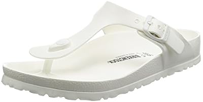 Birkenstock Gizeh, Tongs femme, Blanc, 38 EU (5 UK)