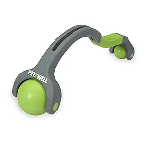 PetWell Dual Point Handheld Massage Roller for All Size Pets (Dogs, Cats)