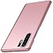 Produktbild Homikon Hart PC Hülle Ultra dünn Slim Matt Handyhülle Plastik Handytasche Weiche Schutzhülle Stoßfeste Harte Rückschale Stoßdämpfend Hard Case Etui Kompatibel mit Huawei P30 Lite - Roségold