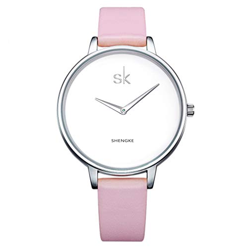 Womens Quartz Watch Fashion Simple Design Premium Pu Leather Strap