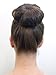 Beau Belle Hair Donut - Bun Maker - Hair Styling Bun Ring - Hair Tool Doughnut - Brown Hair Donut Ring Bun - Bun Ring Shaper Hair Former Doughnut Donut
