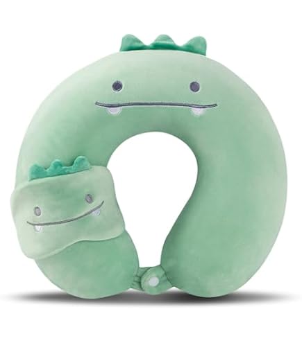 Roffatide Anime Kuromi U-Shape Collo Cuscino Stampato Peluche Melody Cuscini di Viaggio per Dormire Natale e Compleanno Regalo Melody Viola Grigio