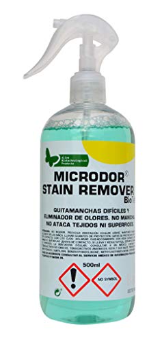 Microdor Stain Remover: Quitamanchas difíciles y eliminador de malos olores 500ml. Producto enzimático natural, limpieza sin ensuciar.