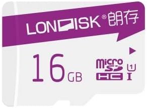 [10-year-warranty] LONDISK ROBOT 16GB UHS-I Class 10 Micro SDXC Memory Card with Adapter (U1, 16gb)