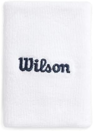 Wilson Wide Terry Polsino, Realizzato In Tessuto Altamente Elasticizzato, Con Controllo Dell'Umidità, Comfort Senza Distrazioni, Colore: Bianco Brillante, Taglia: Unica