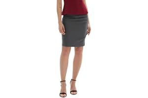 GRACE KARIN Ladies Bodycon Skirt Elegant Work Office Business Ruched Knee Length Skirt