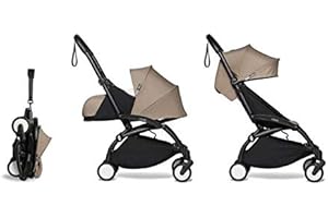 Babyzen YOYO² poussette ensemble complet 0+ et 6+ taupe cadre noir