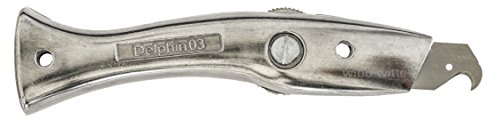 10 Trapezklingen + 10 Hakenklingen + 1 Teppichmesser Delphin + Köcher Neu - 3