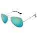 Elegante Aviator Men Sunglasses (AVTGLDGRNMER|59|Green) RS.199.00