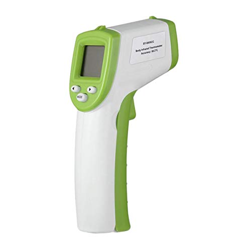 Preisvergleich Produktbild Wallfire Digitales Infrarot-Thermometer, berührungsloses Laser-Körper- & Oberflächentemperaturmessgerät mit LCD-Anzeige (Color : Green)
