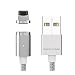 Produktbild WSKEN Magnetischer Blitz Adapter Mini2 LED USB Sync und Schnelles Ladegerät Kabel für Apple iProdukt 8 7 SE 6 6 S Plus pad Mini2 3 4 Air 2 pod (Silber)