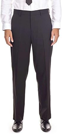 ex BHS Boys Black & Grey Regular Fit School Trousers Elastic Adjustable Waist 3-16 Yrs