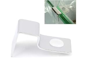 Fdit Soporte de Cubierta de Acuario de 4 Piezas, Clips de Cubierta de Vidrio para Tanque de Peces de Acero Inoxidable, Soporte para Tapa de Tanque de Peces(5 mm)
