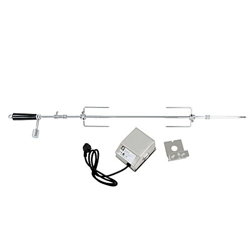 Grillspieß Set, 90 cm, inkl. Edelstahl Motor, 220V – 240V, Drehspieß, Rotisserie, Drehspiess - 2