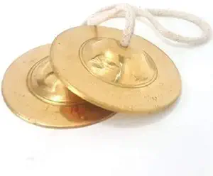 RDG Manjeera-Brass Pooja Bell Kartal Instrument (Gold)