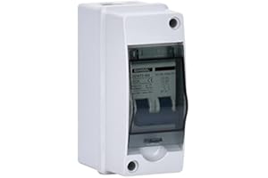 DIHOOL DC 48V 96V 120V 2P Bipolar Solar photovoltaic PV Battery Isolator MCB Miniature Circuit Breaker With IP65 Waterproof Distribution Box(DC36-500V,IP65 50 Amp)