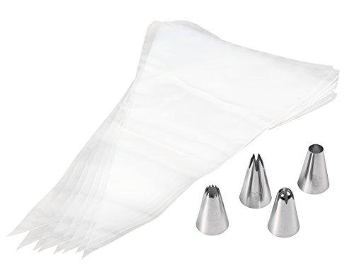 Wilton 2104-1364 Cupcake Decorating Spritztüllen, Edelstahl, silber, 12 Einheiten - 2