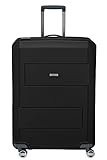 3 Jahre Garantie Travelite Makro 4-Wheel Trolley L, 73649-01 Koffer, 75 cm, 113 Liter, Schwarz