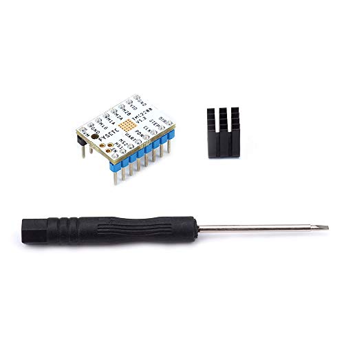 Controlador de motor paso a paso para impresora 3D, FYSETC TMC2208 V1.2 Stepper Driver Module Carrier desarmador de disipador controlador de Motherboard Reprap MKS Prusa i3 Ender-3 Pro, color blanco