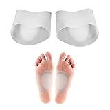 Arch Support Shoe Inserts,Arch Support Gel Pads for Plantar Fasciitis, Flat Feet, High or Fallen Arches. Reduce Foot & Heel Pain Relief Shoe Pads (Transparent)