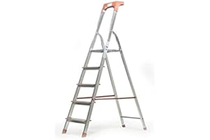 KASART Scala alluminio a libretto portata 150 Kg casa Made in Italy certificato EN131 5 GRADINI