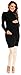 Zeta Ville Women's Maternity Stretch Warm Knit Bodycon Dress Polo Neck - 417c (Black, 8/12)
