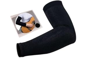 ALBA GUITAR BEADS Manica da Braccio Nera per chitarristi, Manica da Braccio per Chitarra Classica, Chitarra elettrica, Chitarra Acustica, chitarristi Classici e chitarristi Flamenco Taglia piccola/media