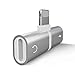Produktbild Soldmore7 Lightning-Klinkenadapter, Lightning-Adapter für iPhone 8/8Plus, iPhone 7/7Plus, iPhone X Dual Lightning Adapter und Splitter Ladegerät, unterstützt Musiksteuerung, Ladegerät, weiß, Free Size