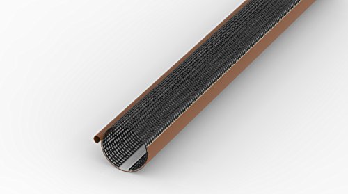 Laubschutzgitter 2m lang für Dachrinnen 100mm-125mm Laubfang in schwarz - 2