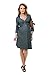 My Tummy Maternity Wrap Dress Michelle Collar Denim Grey L (Large, Grey )