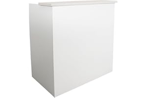 OFILIKE. Mostrador Eros, Modelo Sencillo. Mesa Mostrador de Recepción para Oficina y Negocios (120cm Ancho, White)