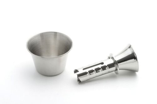 Weis 150917 Edelstahl Zitronenpresse mit Becher