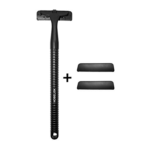 Premium-Rückenrasierer mit 2 Ersatzklingen | Körper-Rasierer für Männer | Rasierer für den Rücken mit Verlängerung mit 2 Wechselklingen - 8